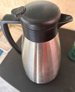 Stainless Steel Thermal Coffee Carafe - Double Walled Vacuum Insulated