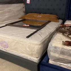 Brand, New Headboard, Footboard Rails And Mattress Set For $699