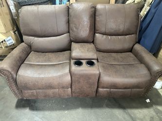 Recline Loveseat with Cup Holders and Storage