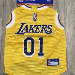 Los Angeles Lakers NBA Pets First Mesh Dog Jersey Size M