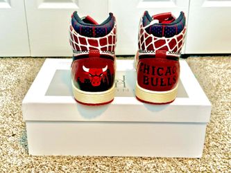 JOHNNYSKICKS x Chicago Bulls AJ1 High Lux Custom Shoes - Size 11 - New