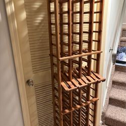 Cedar wood wine rack