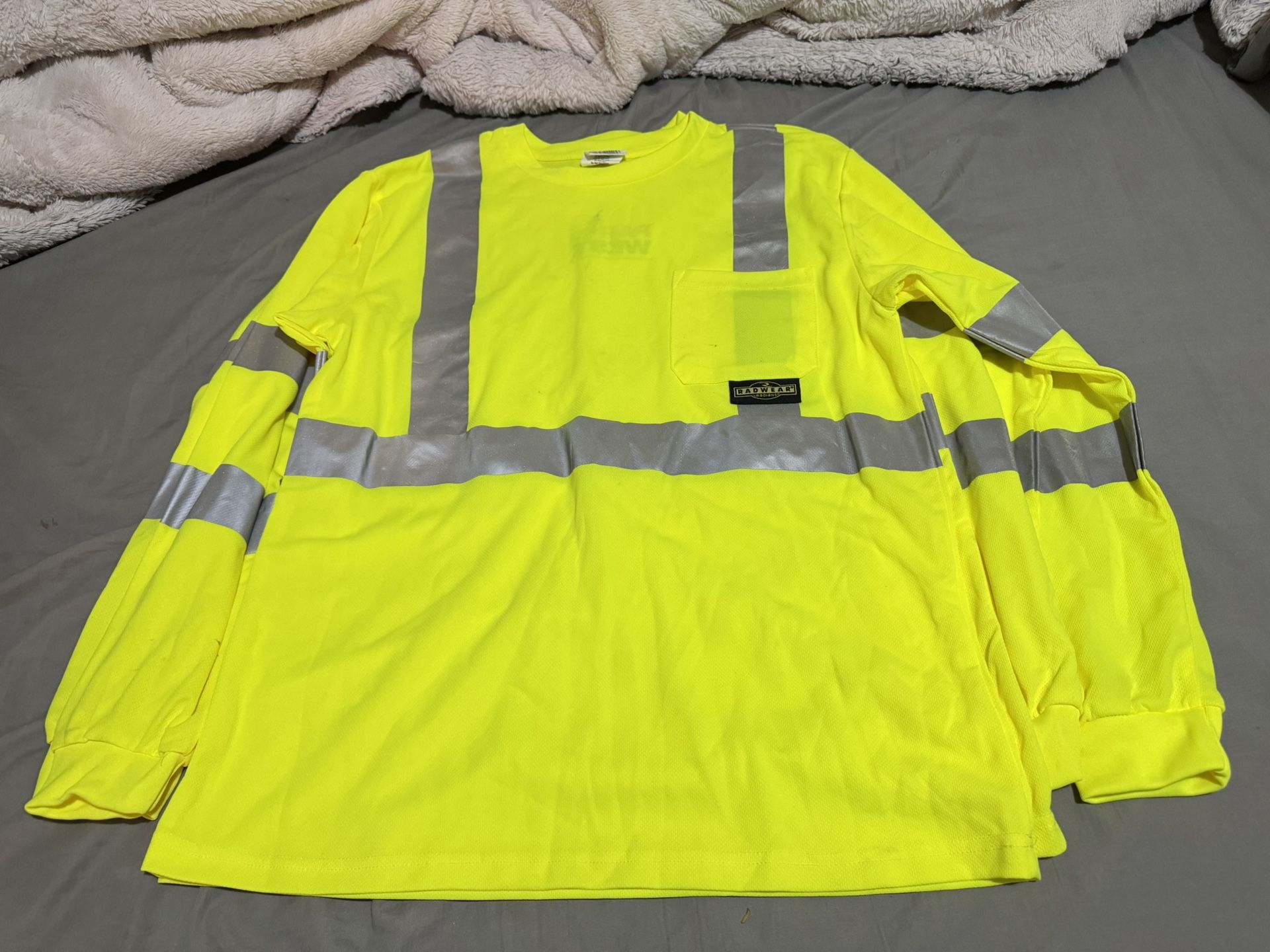 2 Large Work Shirt With Safety Reflectors