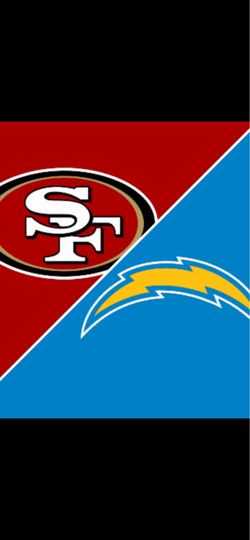 Chargers vs 49ers four tickets 12-17