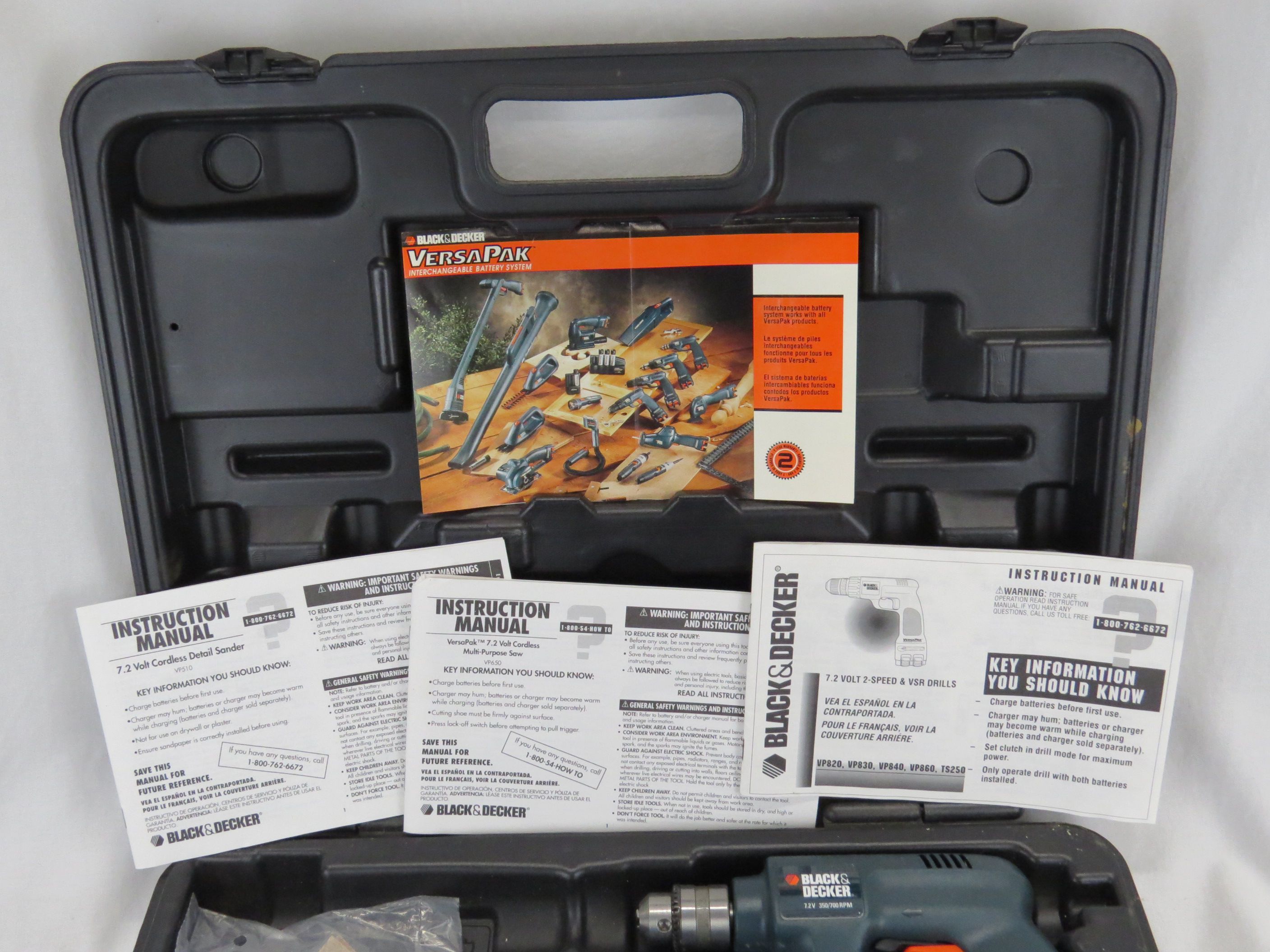 Black & Decker Versapak Battery 4-Tool Set in Case - Bunting