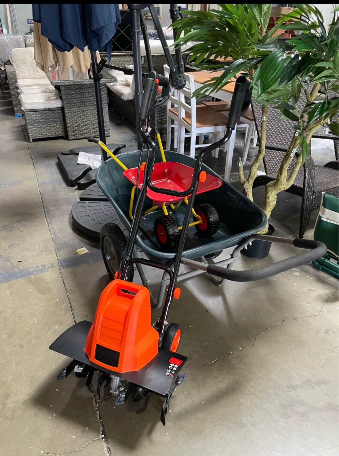 New 13.5AMP Electric Tiller with 24 Steel Tines Adjustable Wheels 18” Width for Garden Lawn Yard