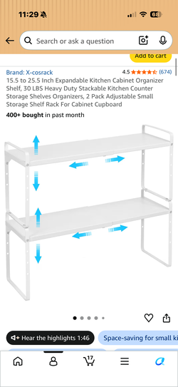 Stackable kitchen shelves