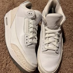 Jordan 3 Triple White (2018) Size 9.5