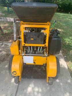 Wright Stander Zero-Turn Gas Walk-Behind Lawn Mower, Rotary Blade, Yellow/Black