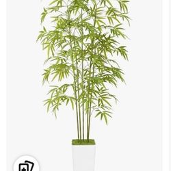 Artificial Bamboo Tree 6FT Tall Fake Plants for Home Office Living Room Decor Indoor (Write)



