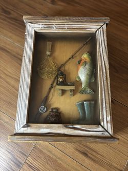 Fishing Shadow Box/Jewelry Holder