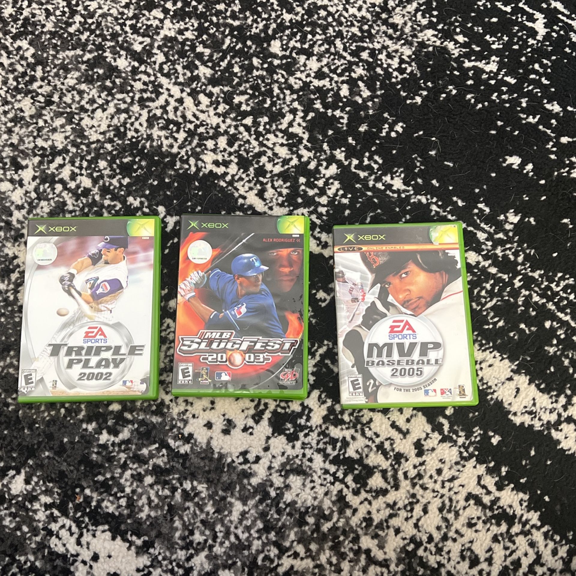 Original Xbox Games - MVP Baseball 2005, Slugfest 2003 And Triple Play 2002 - 25$