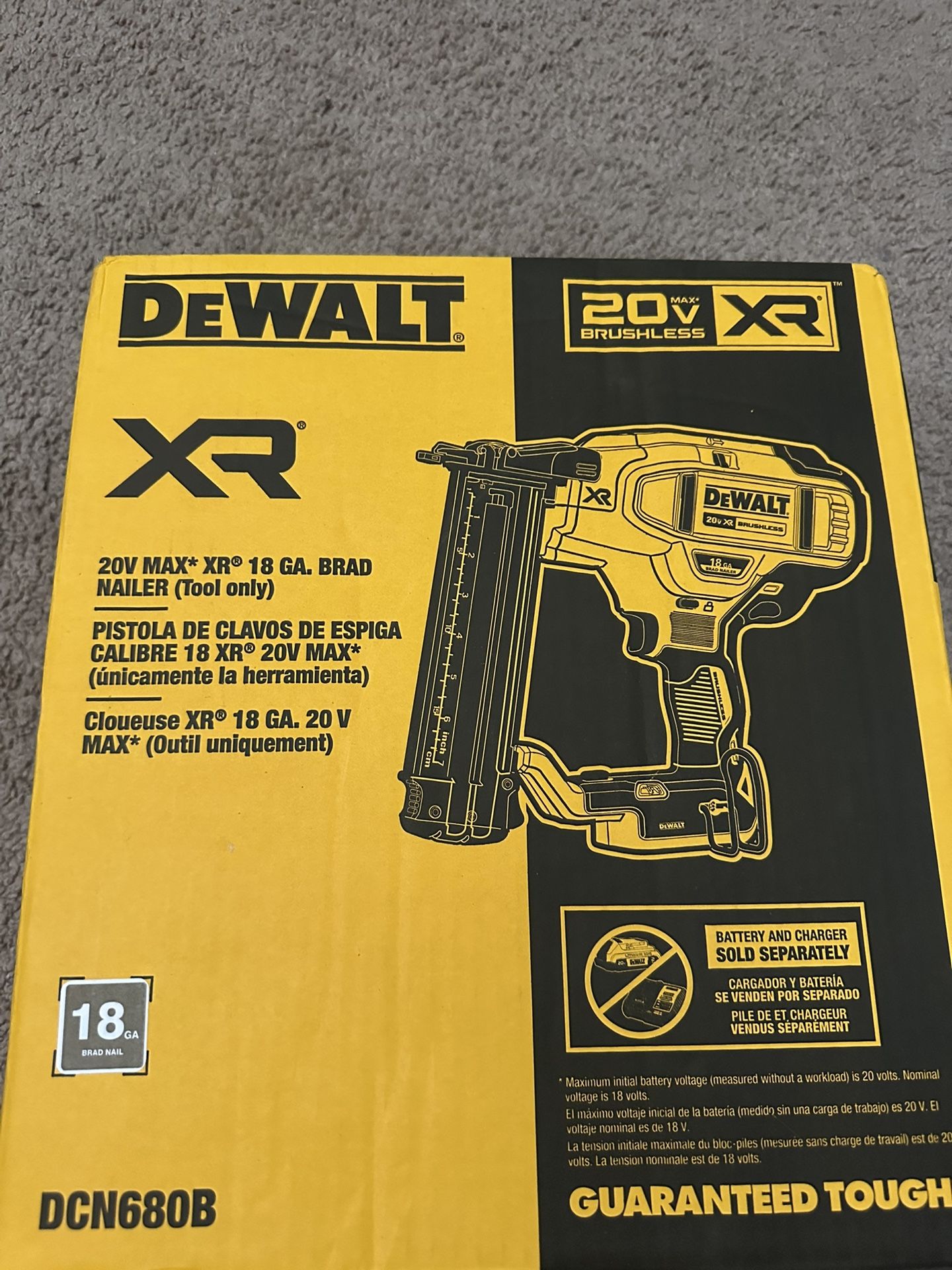 DEWALT Cordless Brad Nail Gun