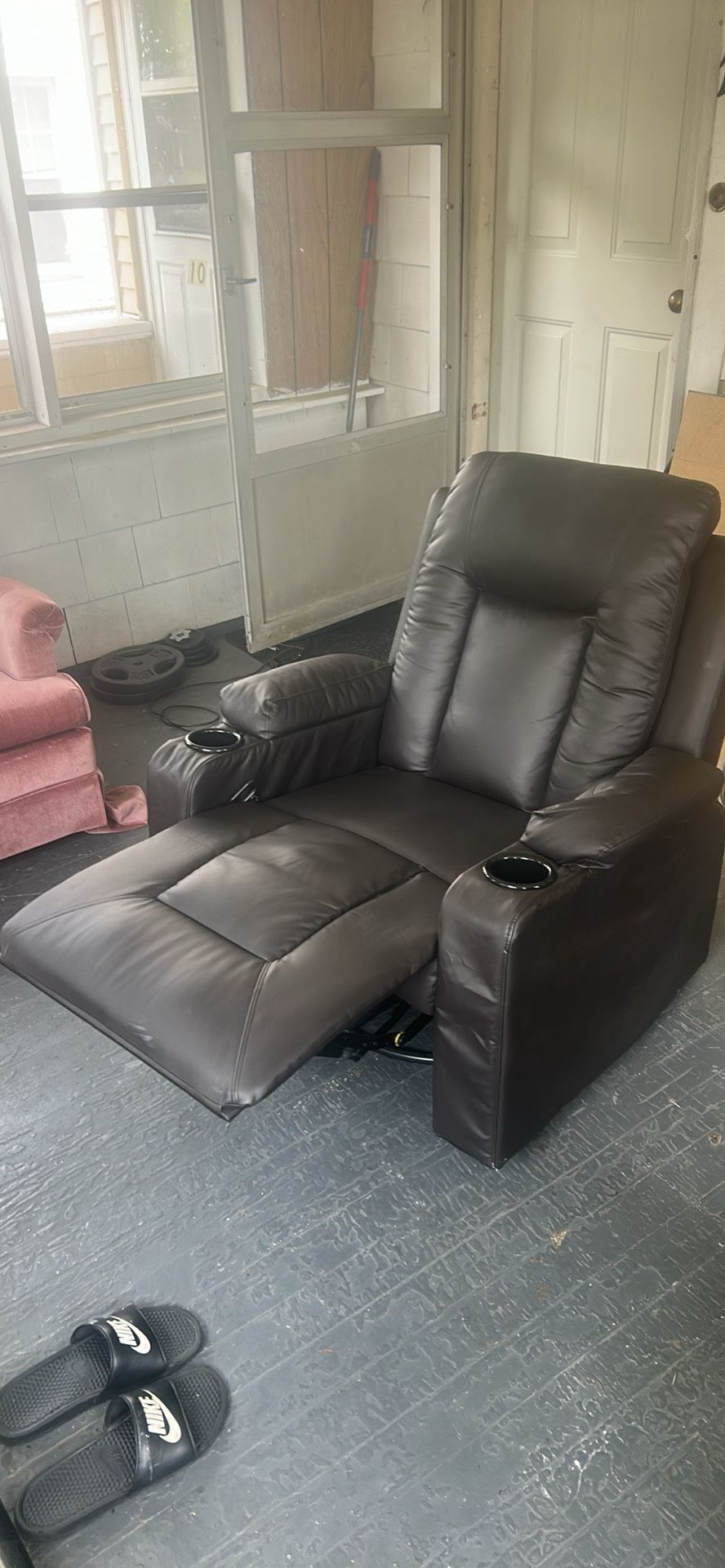 Faux Leather Recliner