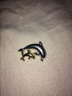 Dolphins brooch