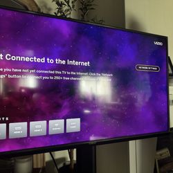 Like New Vizio 40” TV With Stand 