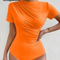 Orange Shirt  Body Suit 
