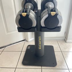 Gold’s Gym Dumbbells & Stand 