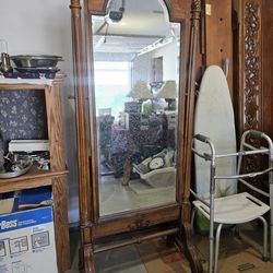 Antique Cheval Mirror