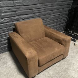 Suede Brown Chair