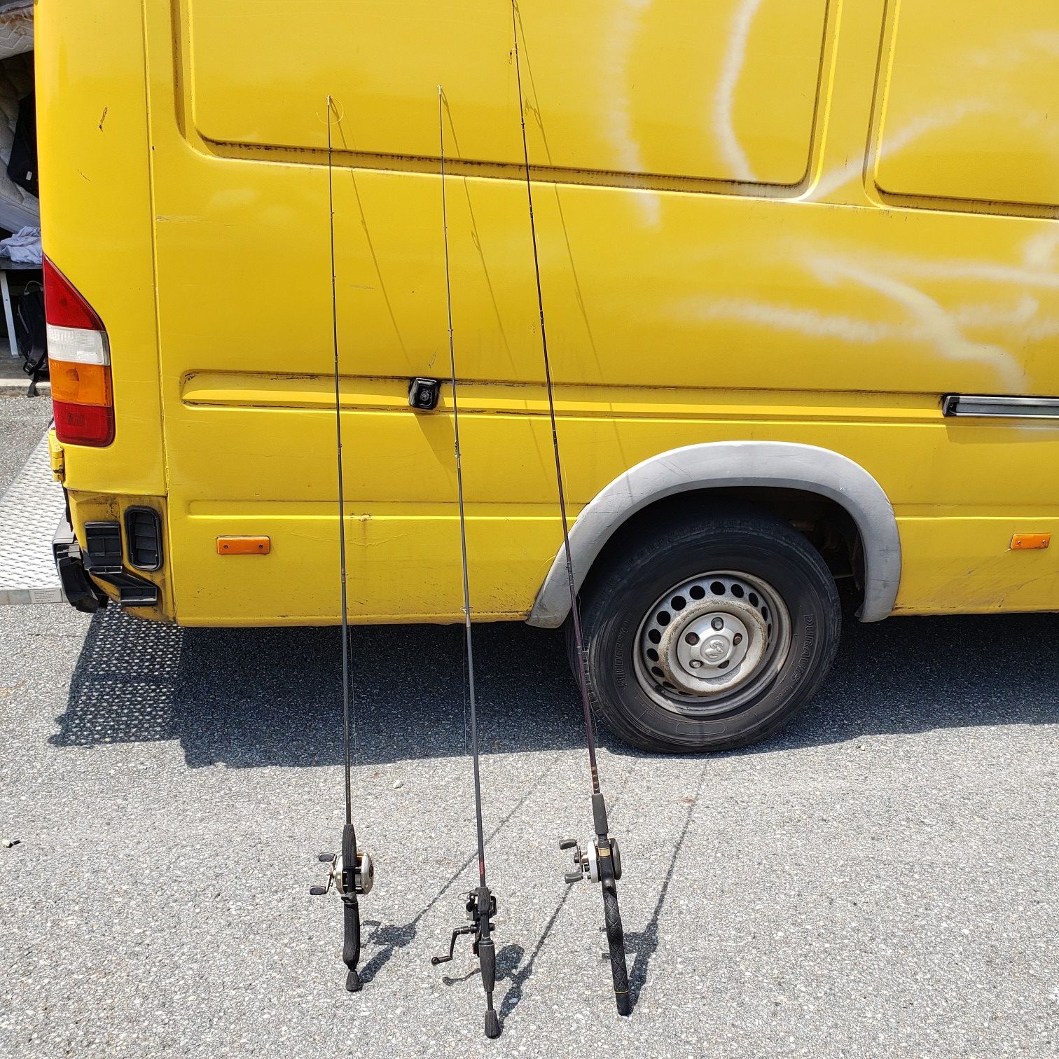 3 Fishing Rods and Reels