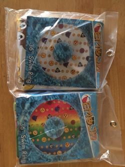 Emoji swim rings 36”