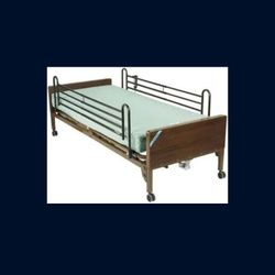 Electric Medical Bed With Extended Safety Rails 