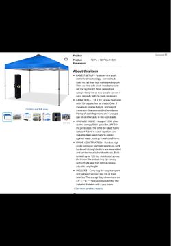 NEW Canopy Tent