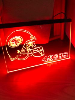 SAN FRANCISCO 49ERS LED NEON RED LIGHT SIGN 8x12