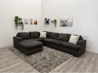 Living Spaces Sectional Couch - Free Delivery