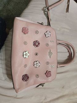Coach Pink Leather Handbag/Purse