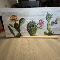 Large cactus canvas - Home Decor 
