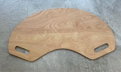 Wooden curved lap desk tray