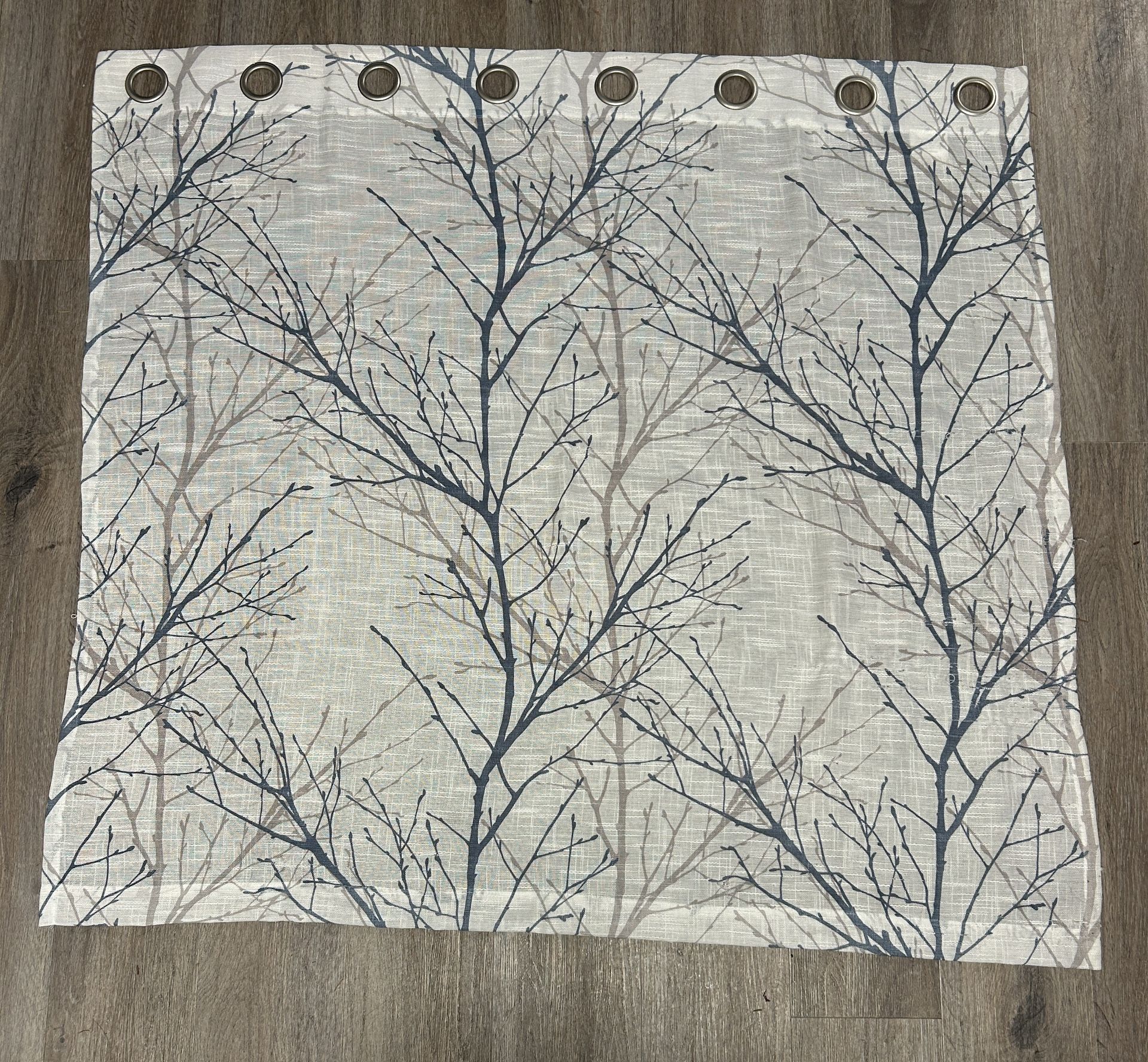 4 Curtain Panels Branch Pattern 50” x 46”