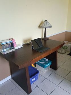 Solid oak wood desk and living room table