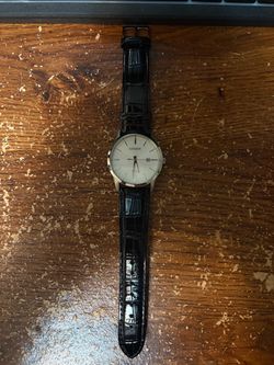 Men's Quartz Black Leather Strap Watch 39mm BI5000-01A