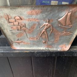Arts And Crafts Copper Wallhanging 