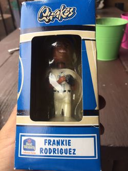 Rare Frankie Rodriguez quakes mini bobblehead