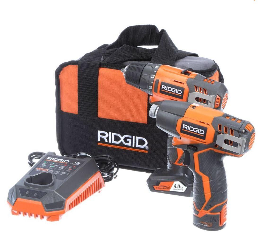 12 v 2-speed drill/driver and impact driver combo