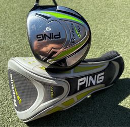 PING Rapture V2 9° driver w/ stiff flex shaft