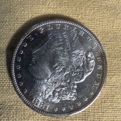 1881-S Morgan Silver Dollar $1 Brilliant Uncirculated BU 90% Silver 6970