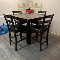 Brand New 2630SET TAHOE 5-PK COUNTER HEIGHT TABLE SET Espresso 