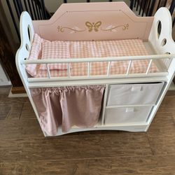 Robud Wooden Doll Crib