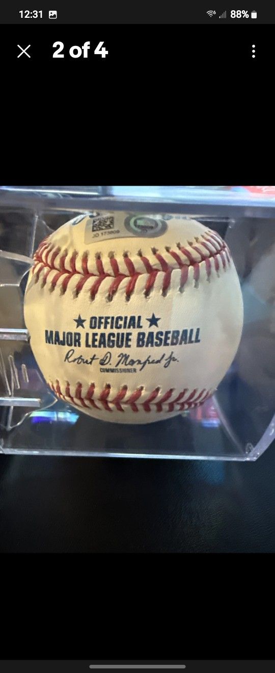 Christian Yelich Signed Baseball