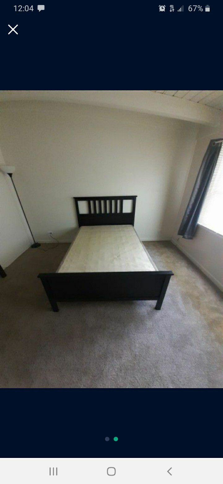 Ikea Full Size Espresso Bed And Boxspring 