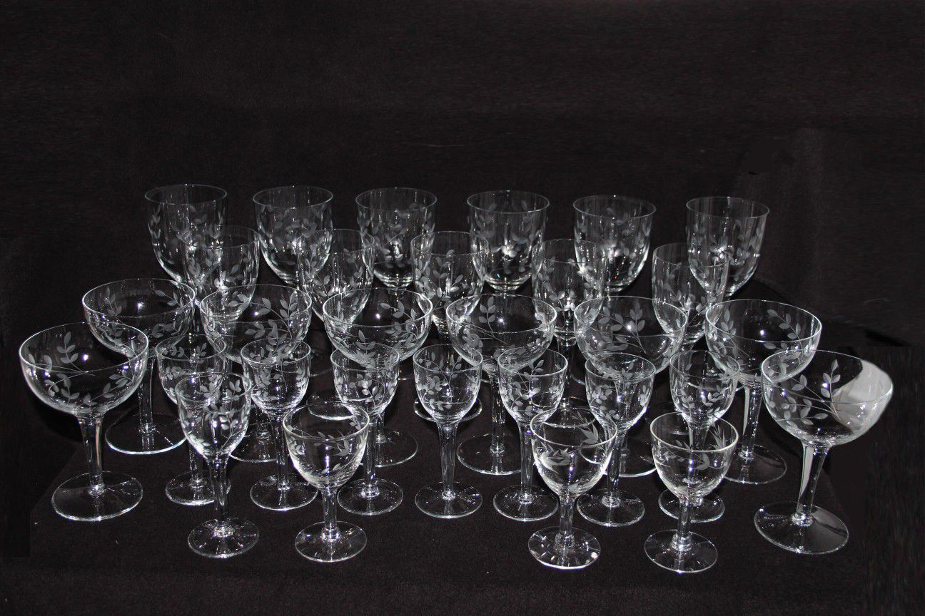 30 piece crystal set - early 1900's