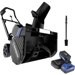 Westinghouse WSnow18 48V Cordless Snow Blower with LED Light, 18-inches Wide, 1200W Brushless Motor, 2 x 24V 4Ah Battery, 2.2 Amp Dual Port Fast Charg