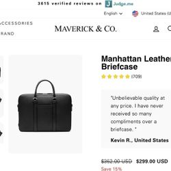 maverick & co manhattan briefcase 