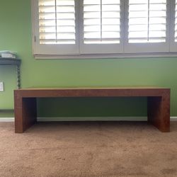 1970’s Vintage Milo Baughman Burl Olive Wood Coffee Table