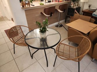 patio table with 2 chairs